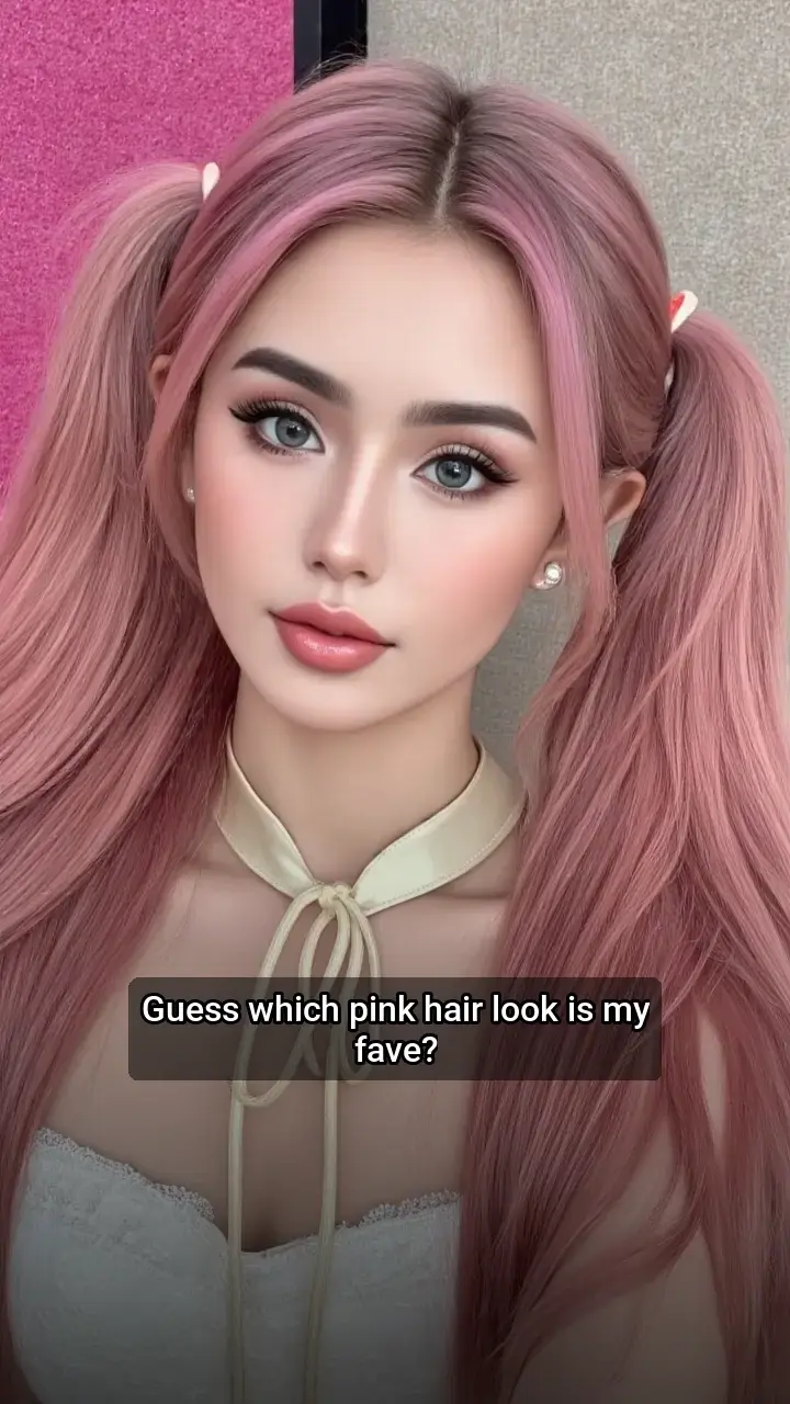 Obsessed with my new pink hair! 💖 Which look is cuter? 🤔