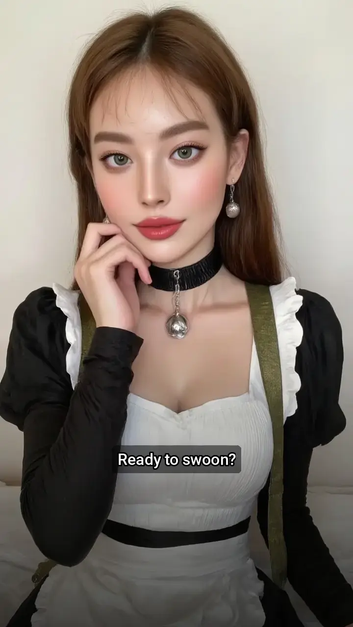 OMG! I'm crushing on this maid cosplay! 💖