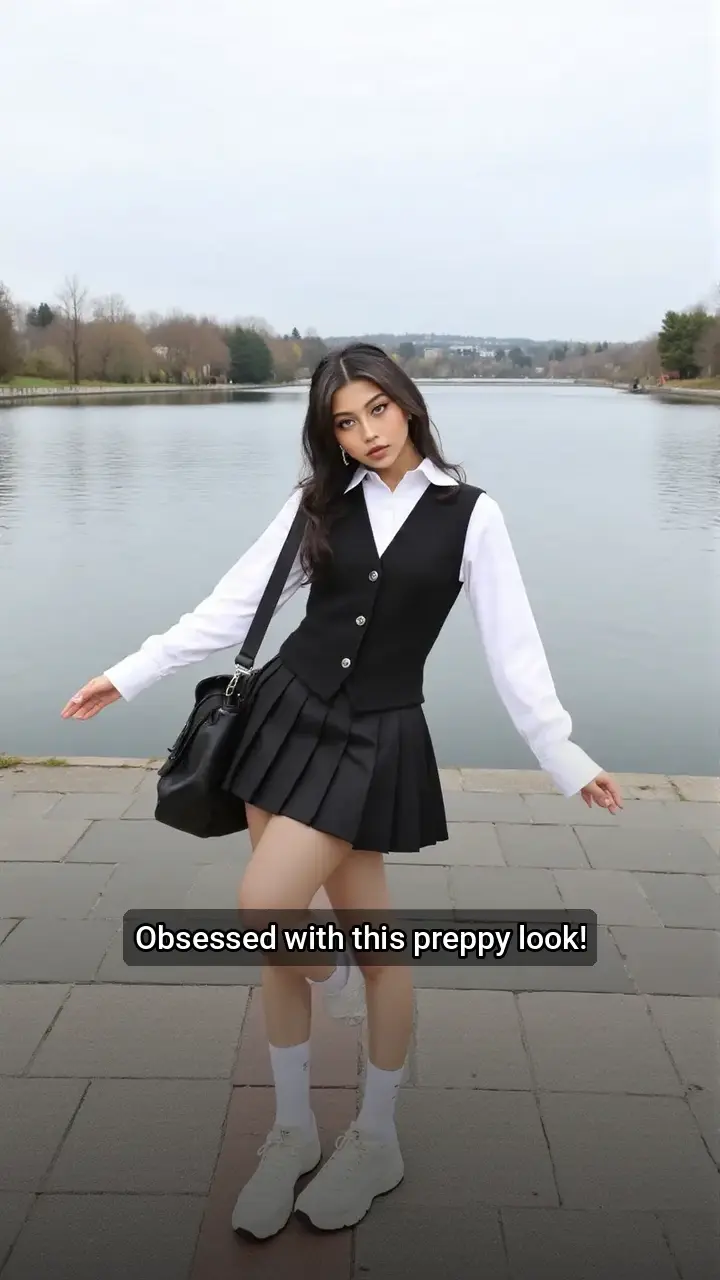 I'm crushing on this preppy schoolgirl aesthetic! π