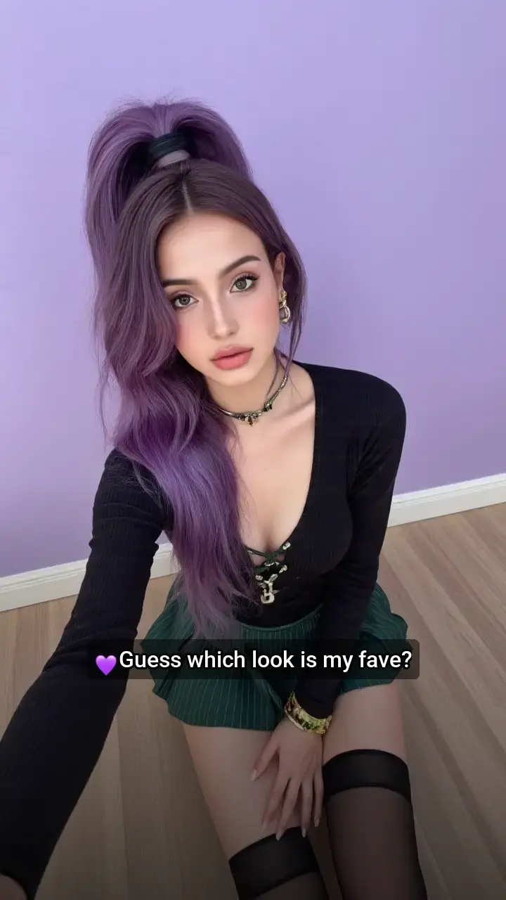 Obsessed with this purple hair💜