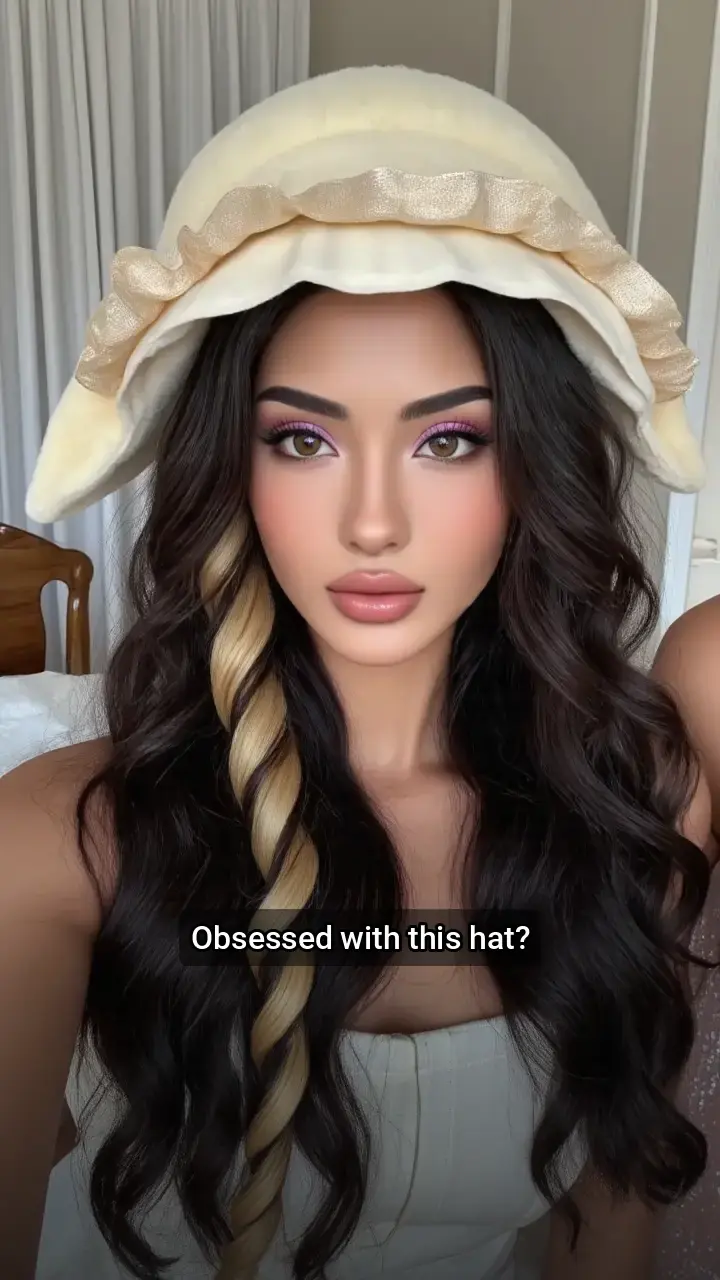 OMG! I'm totally crushing on this dreamy hat!