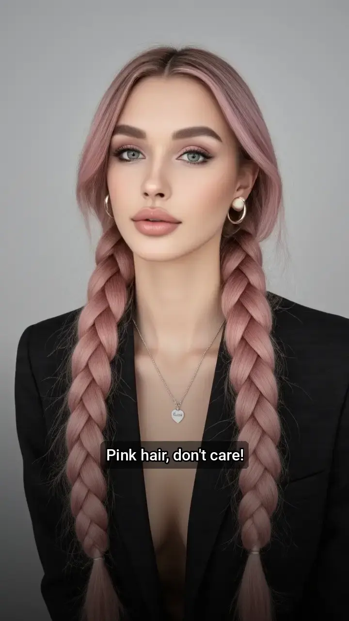Slay the Day with Pink Braids! π