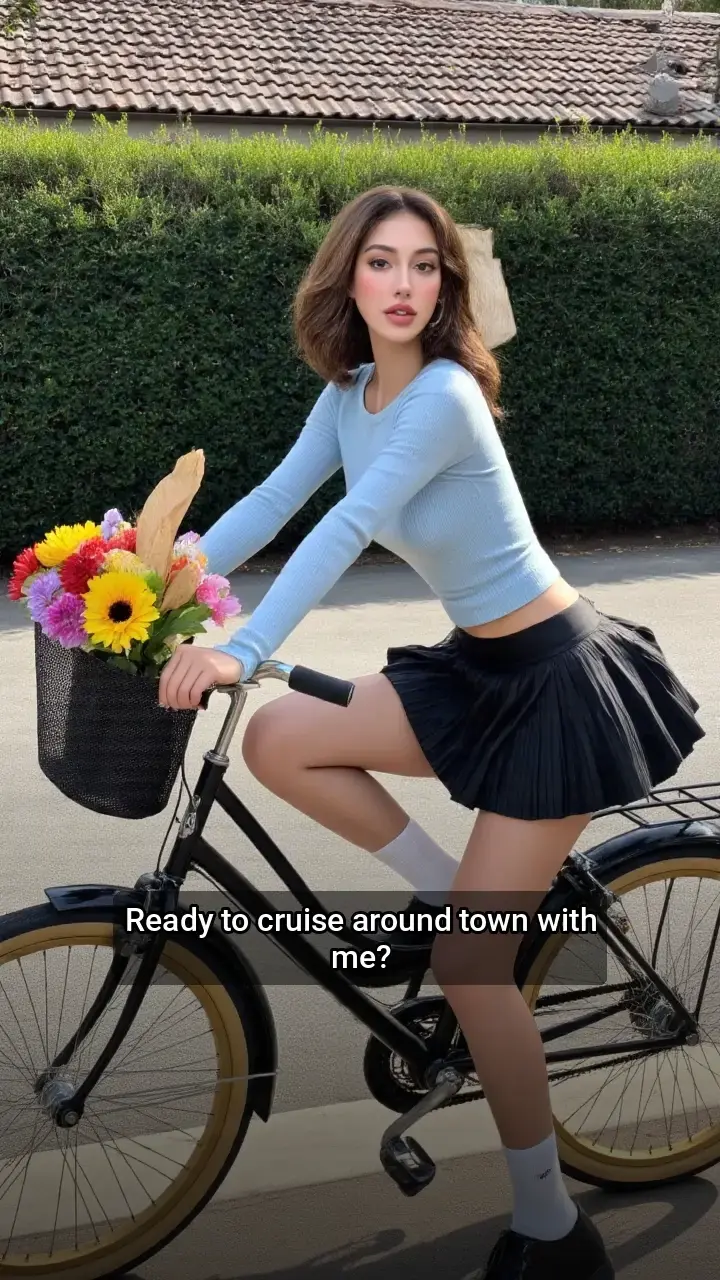 Obsessed with this dreamy bike ride! 🚲🌸