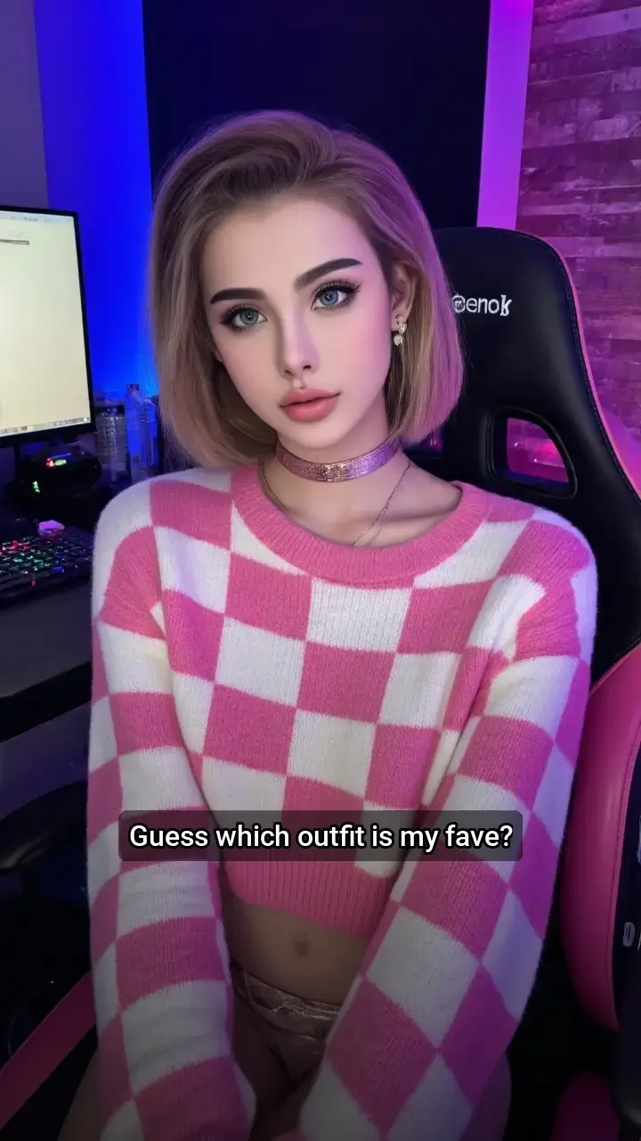 Obsessed with this pink checkered sweater! 💖