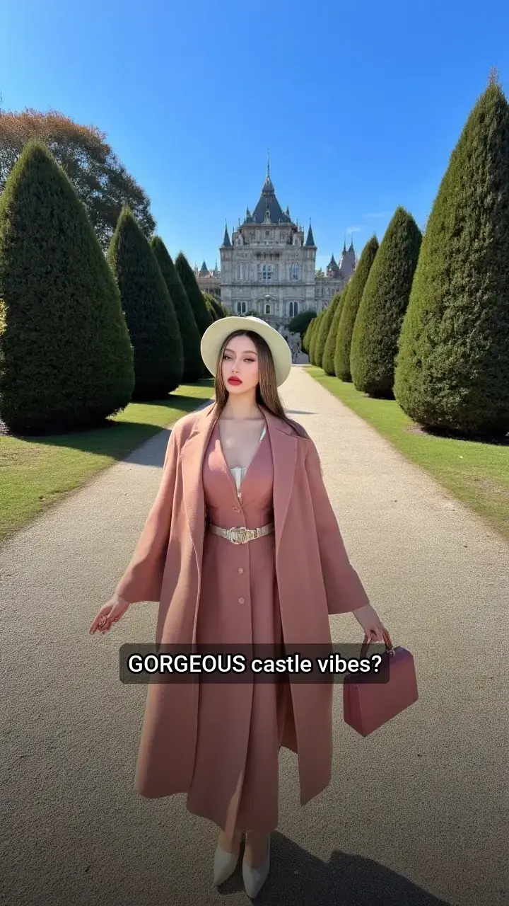 I'm obsessed with this dreamy castle photoshoot! 💖