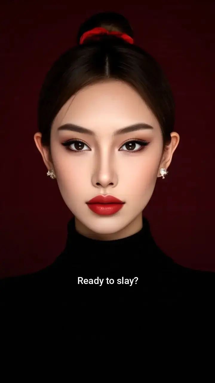 Stunning! π Red Lip Makeup Look