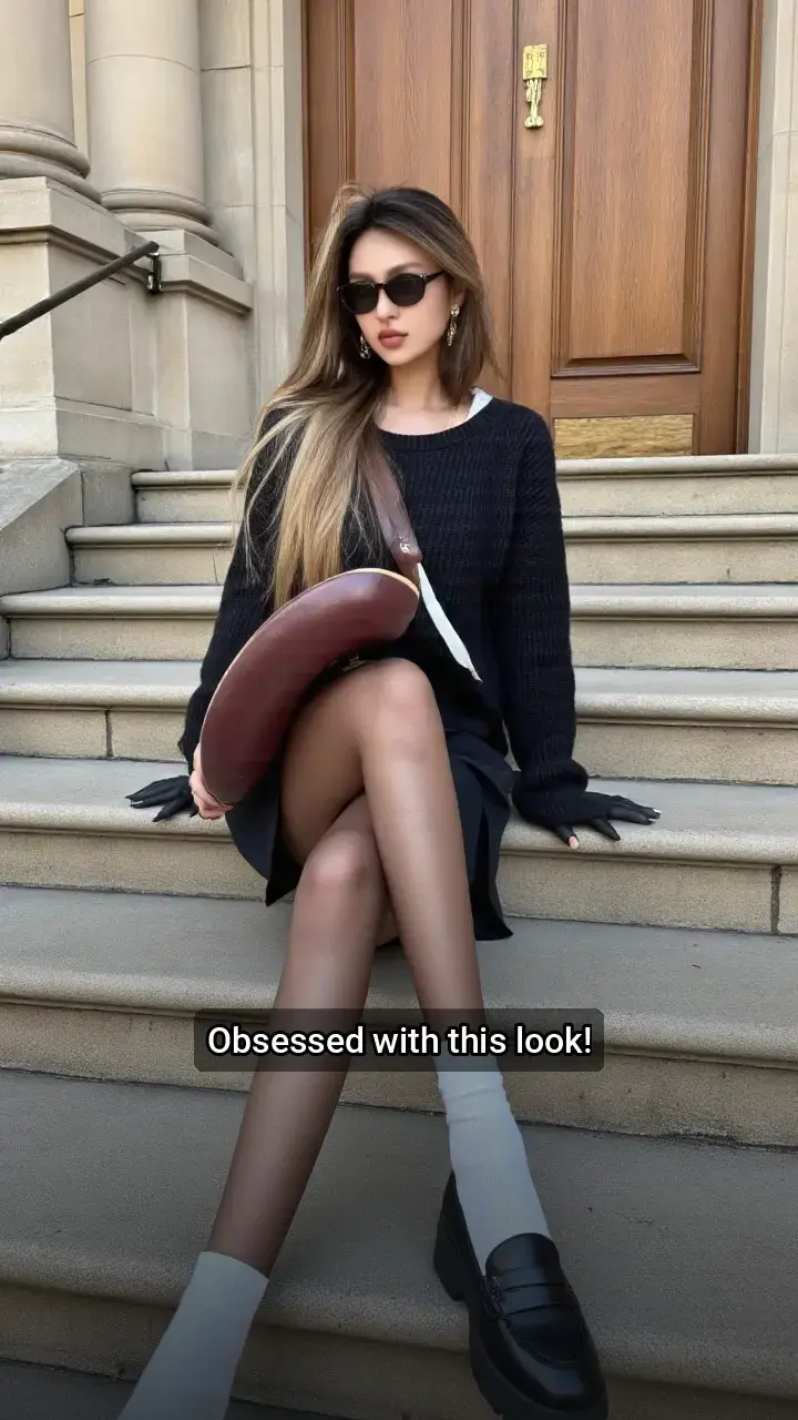 Loving this chic black look 🖤