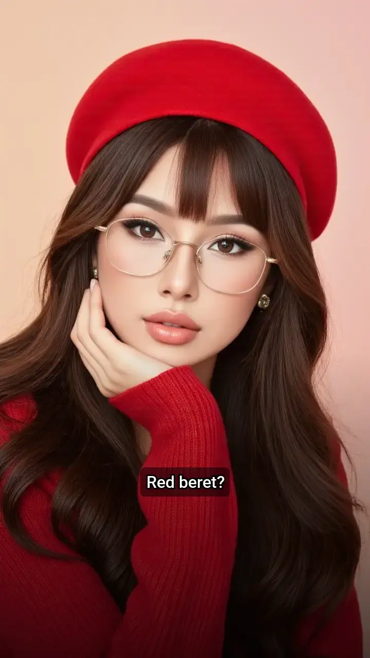 Love this red beret look! β€οΈ