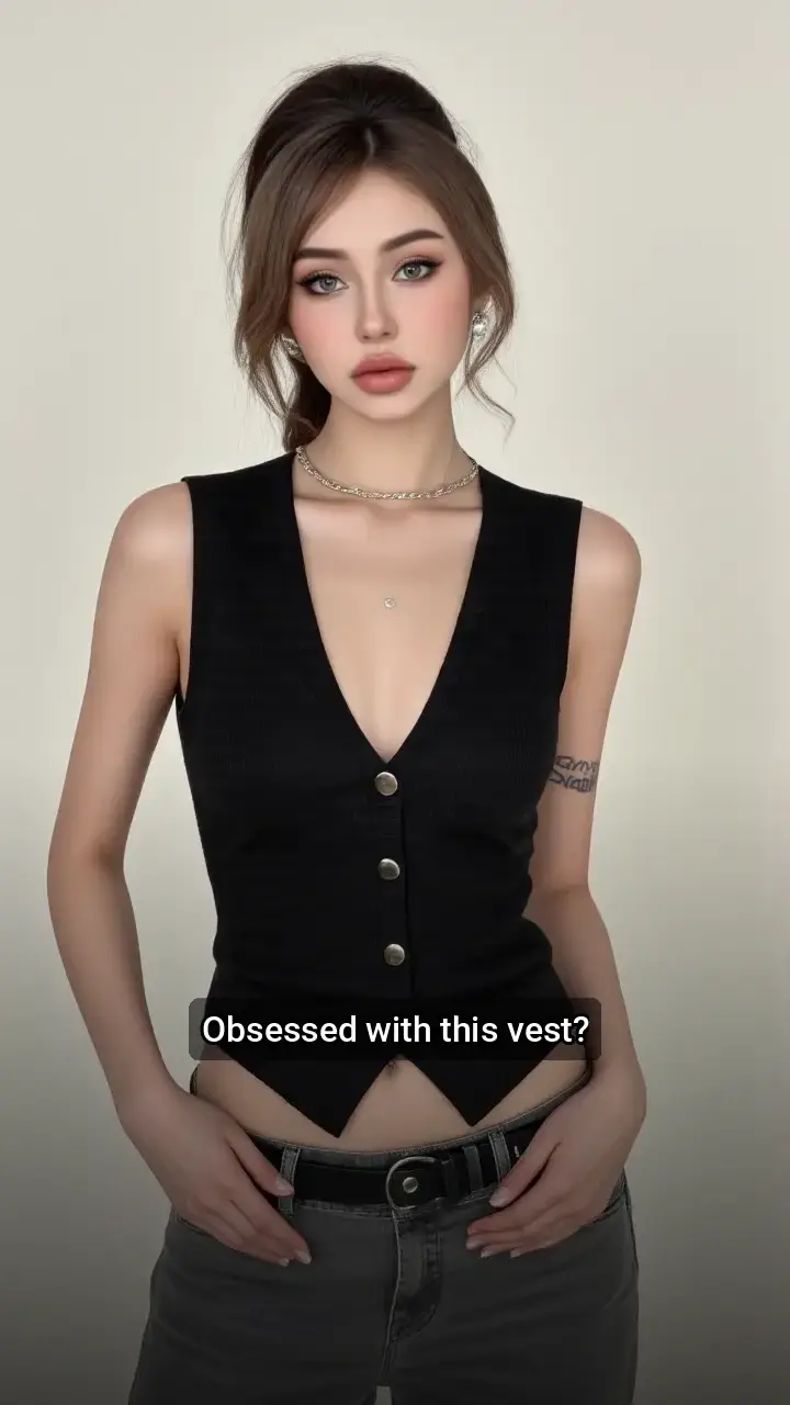 Loving this edgy look 🖤
