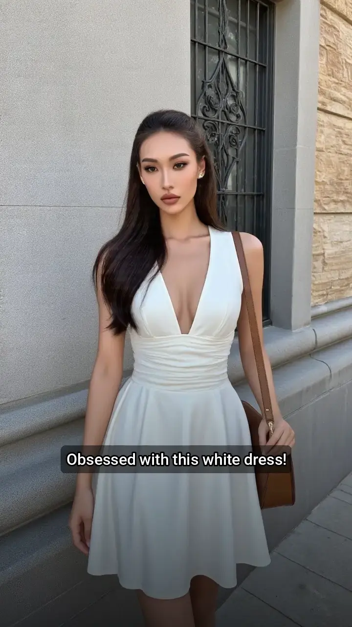Slay the Day in this Stunning White Dress! ✨