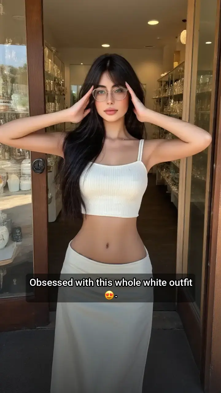 Slayyy in this White Outfit! 😍