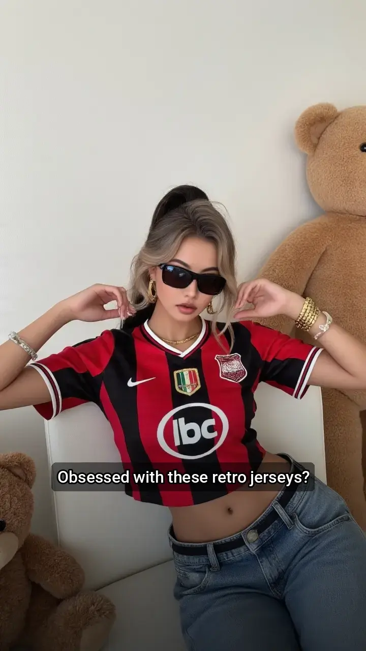 I'm crushing on these retro jerseys! 😍⚽️
