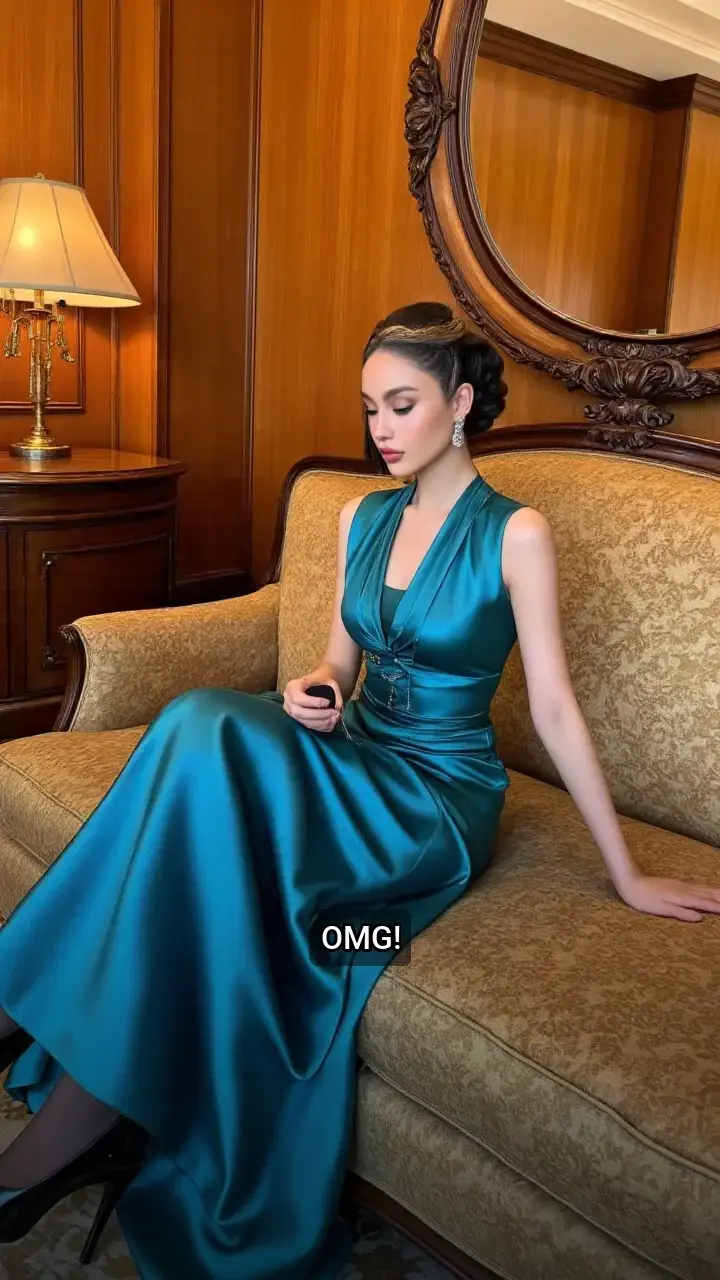 Obsessed! π Which Teal Satin Gown is the Winner?!