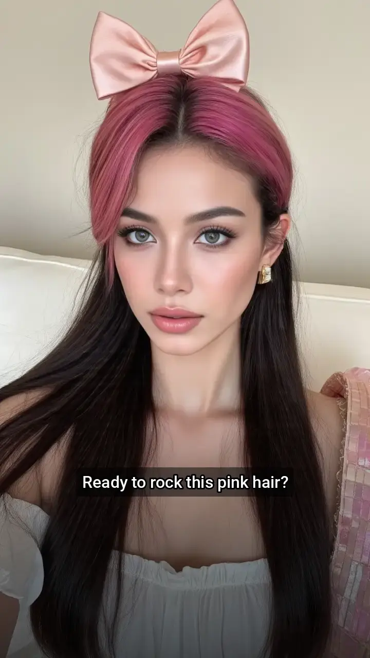 I'm crushing on this pink hair!💖