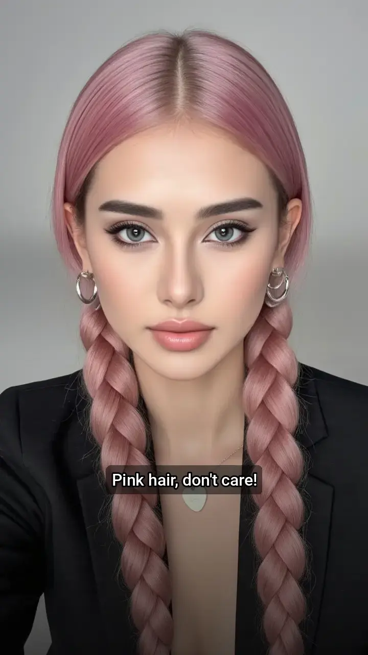 Obsessed with this pink hair look! 💖