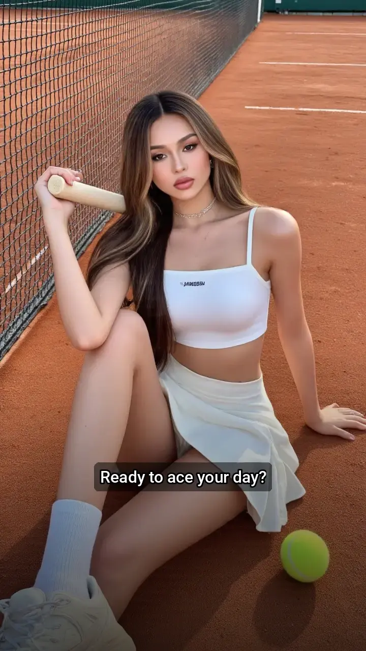 Obsessed with this Tennis Court Look! πΎ