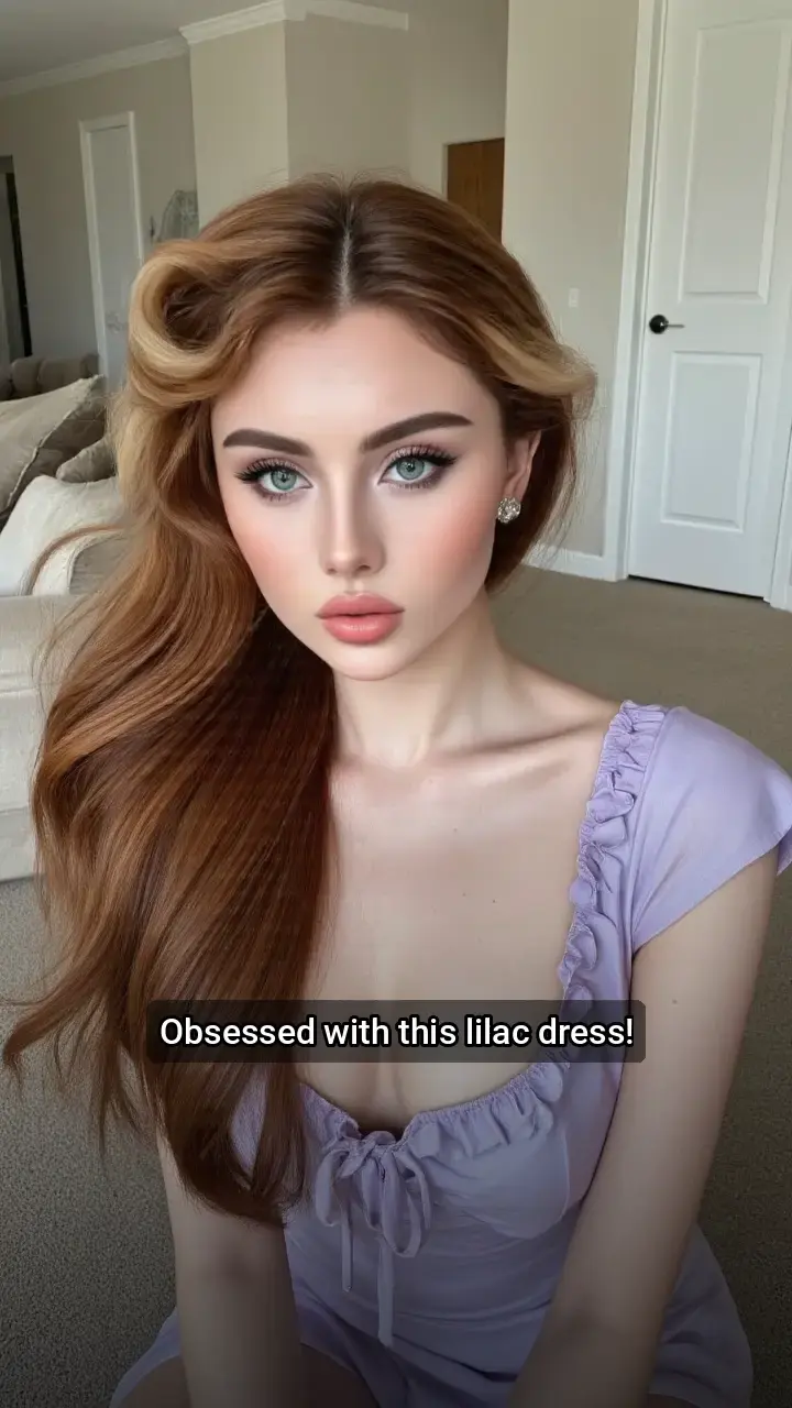 Swoon-worthy lilac dress!💜
