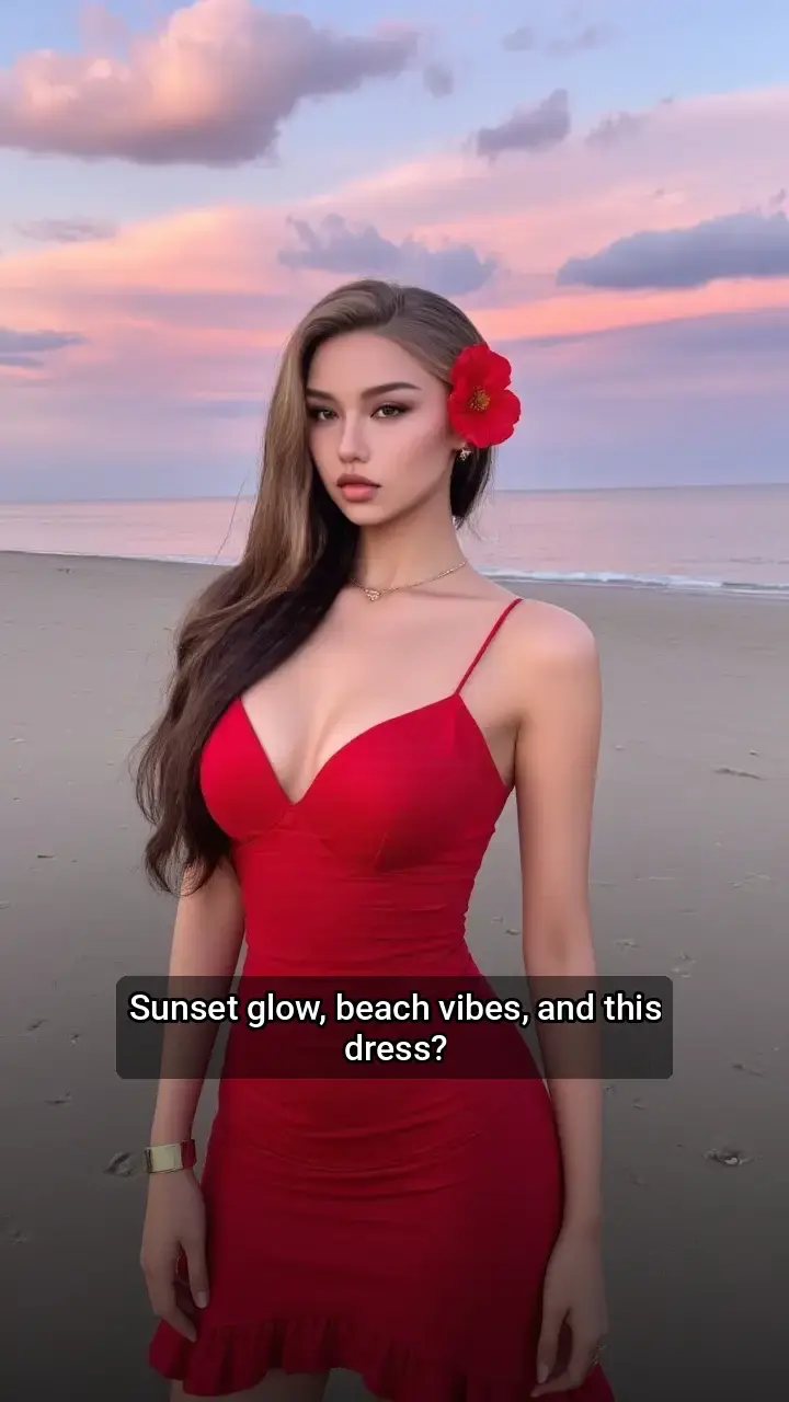 Obsessed with this sunset beach look! π