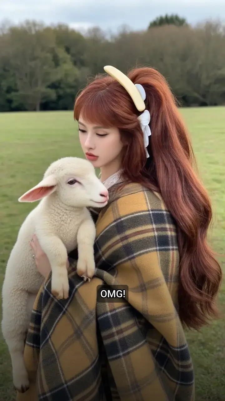 OMG! I spent the day with a fluffy lamb! 🐑💖