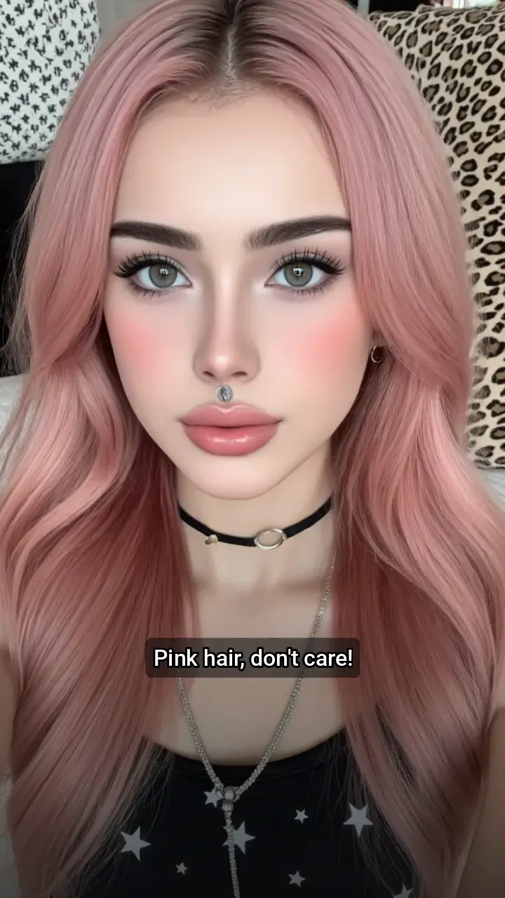 Loving my new pink hair! π