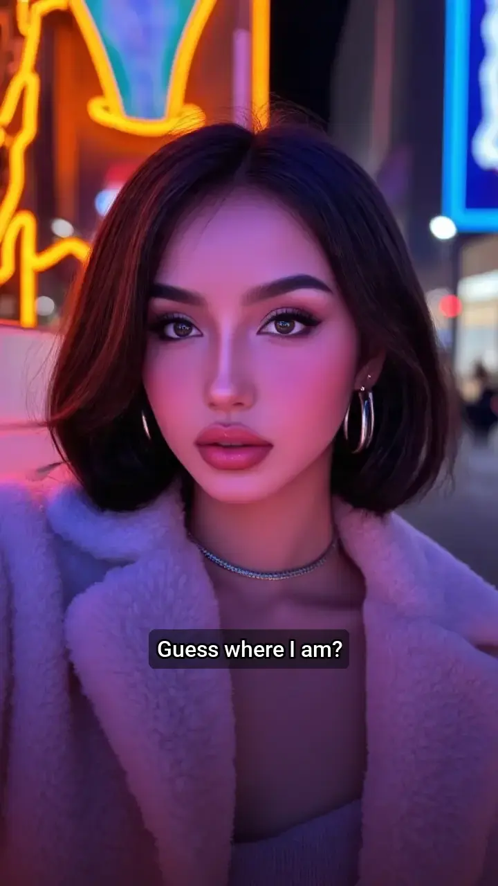 Obsessed with this neon city glow! 💖🌃