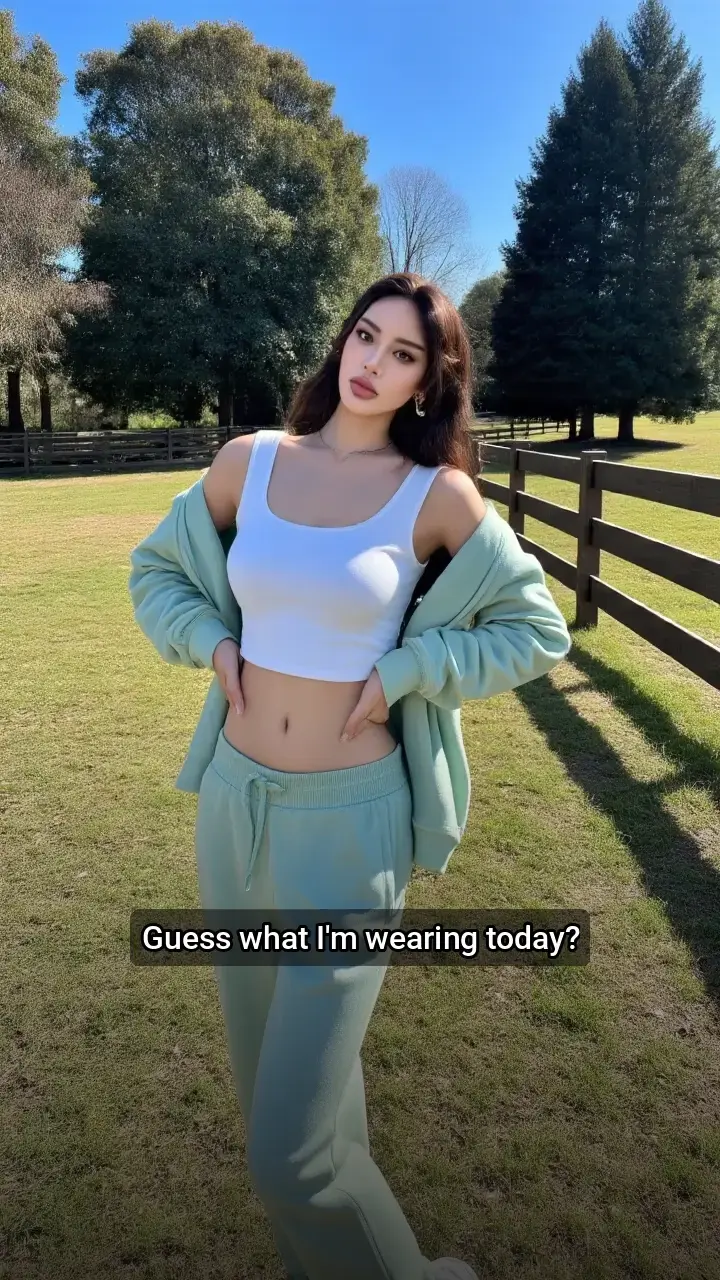 Obsessed with this mint green tracksuit! π
