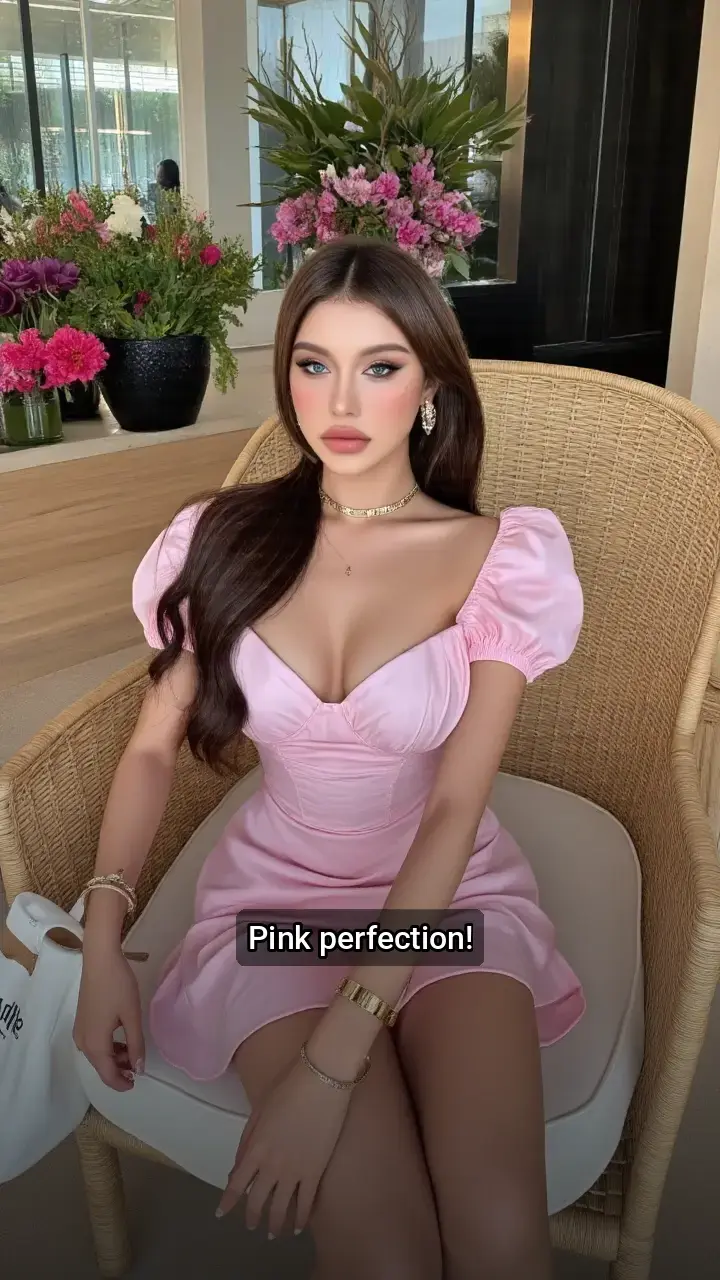 Love this pink dress!π