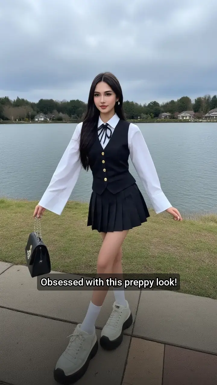 I'm crushing hard on this preppy look! π