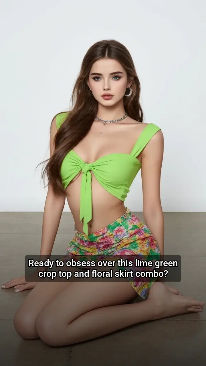 Obsessed! π This lime green look is π₯