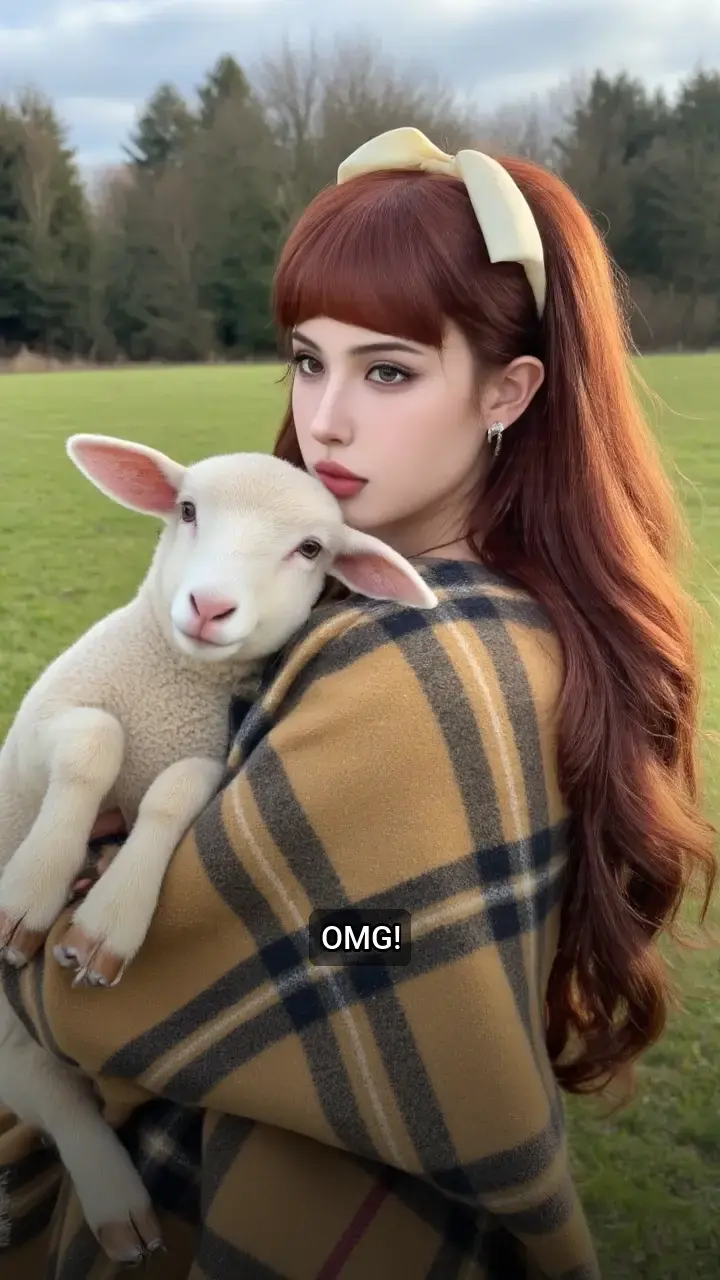 I'm Totally Smitten! π Lamb Cuddles in the Countryside π