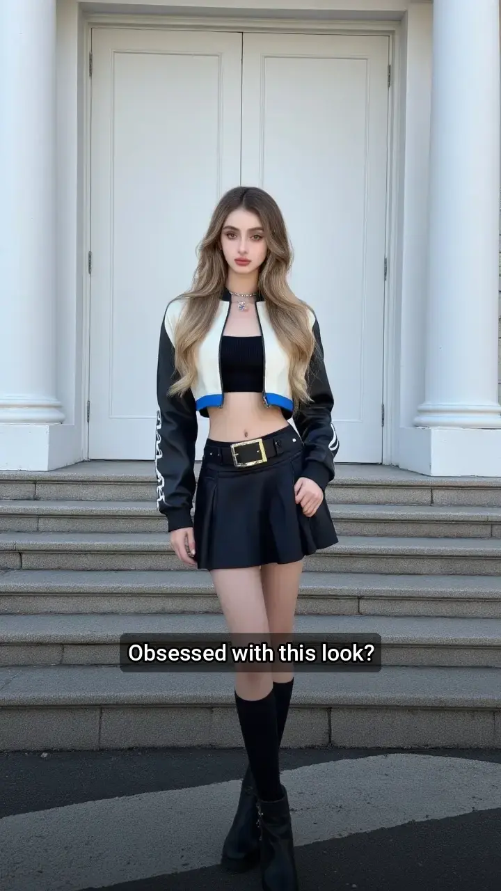 Loving this edgy look 🖤