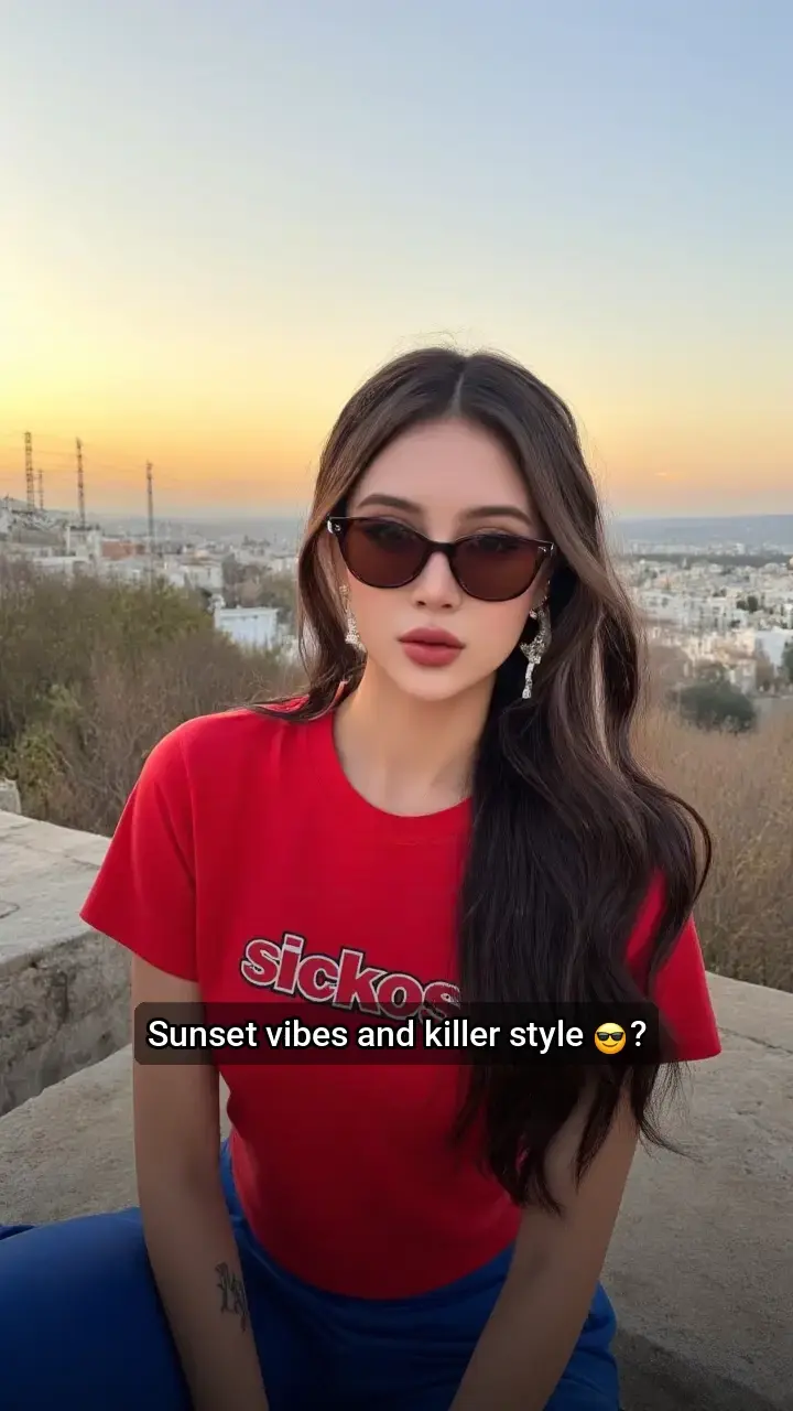 Obsessed with this sunset look! 😍