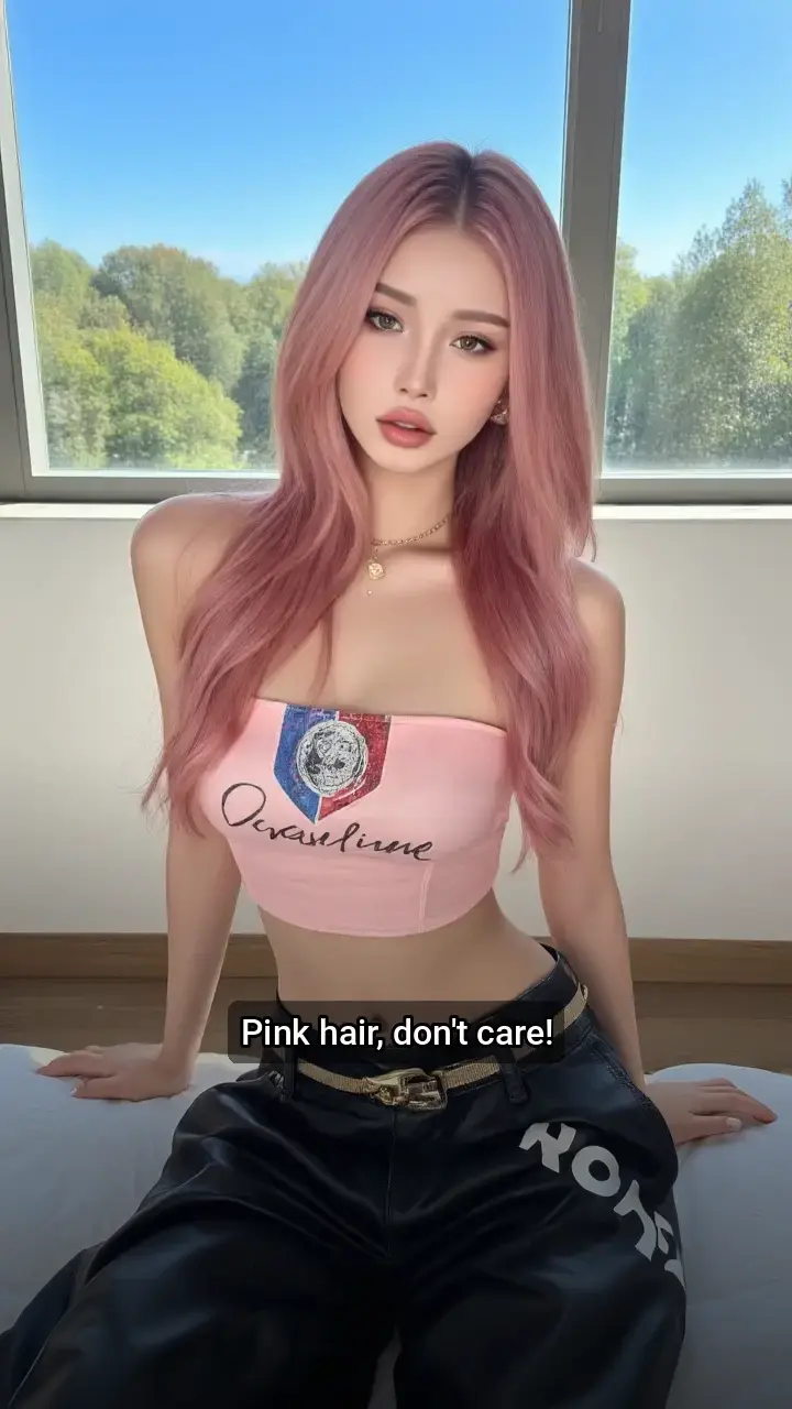 Obsessed with this pink hair and these outfits! 💖