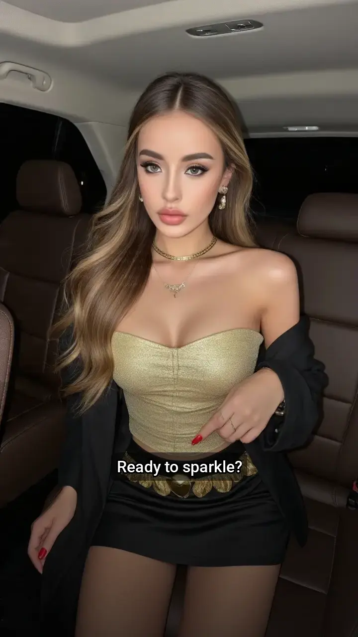 Obsessed! 🤩 This gold look is 🔥