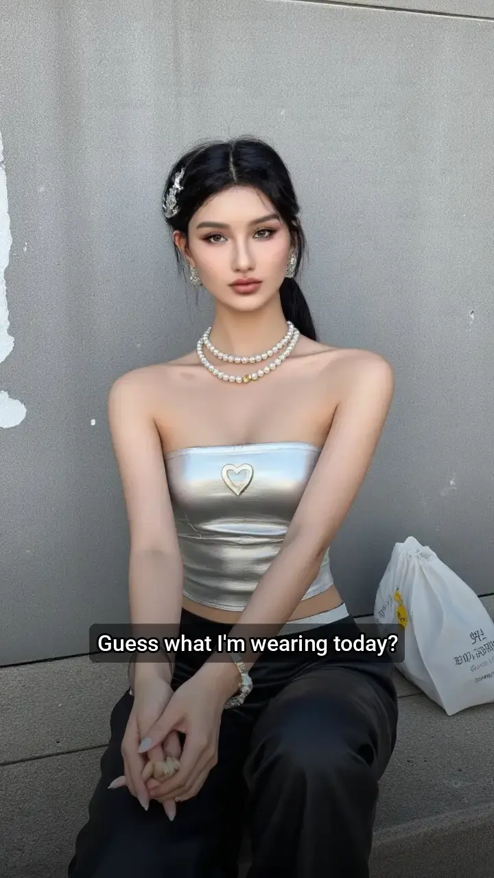 Obsessed with this silver look! β¨