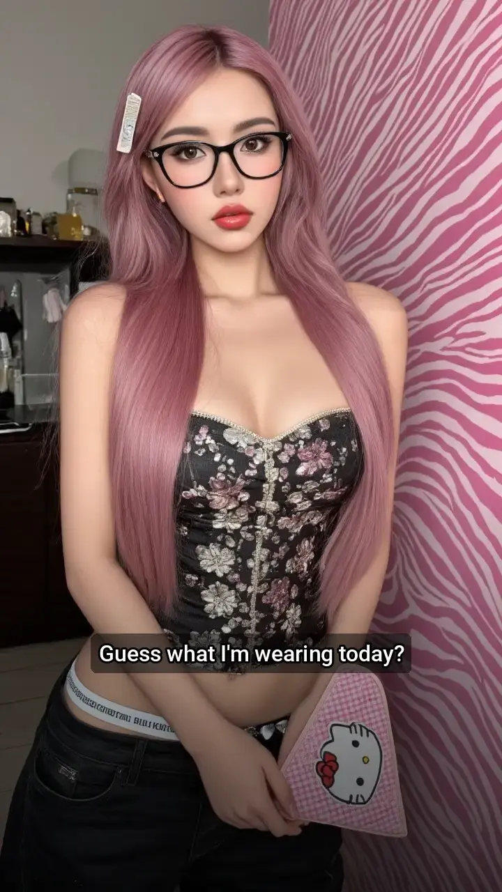 Loving this pink corset look! π