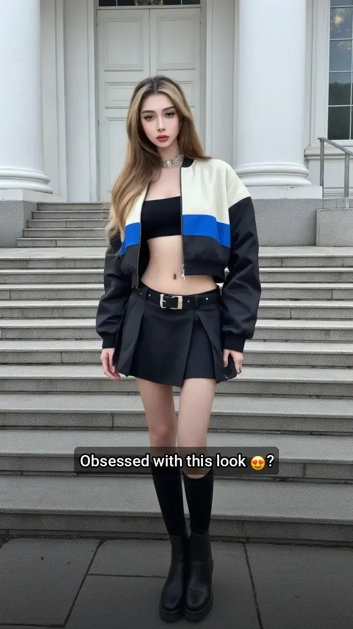 Loving this edgy look 🖤