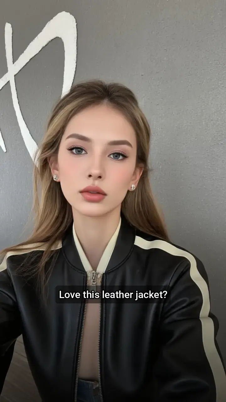 Obsessed with this killer leather jacket! π€