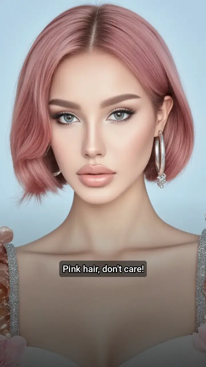 Loving this pink hair look! π