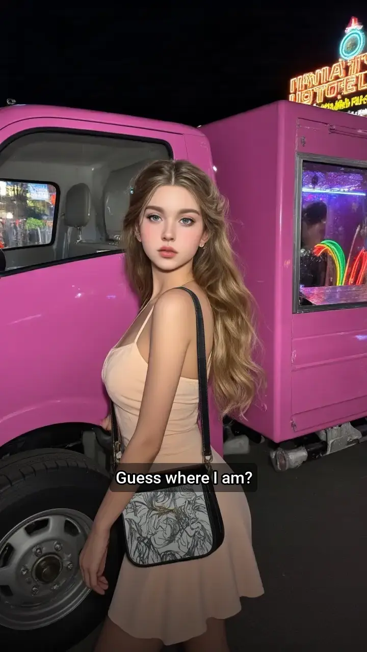 Obsessed with this pink truck! 💖