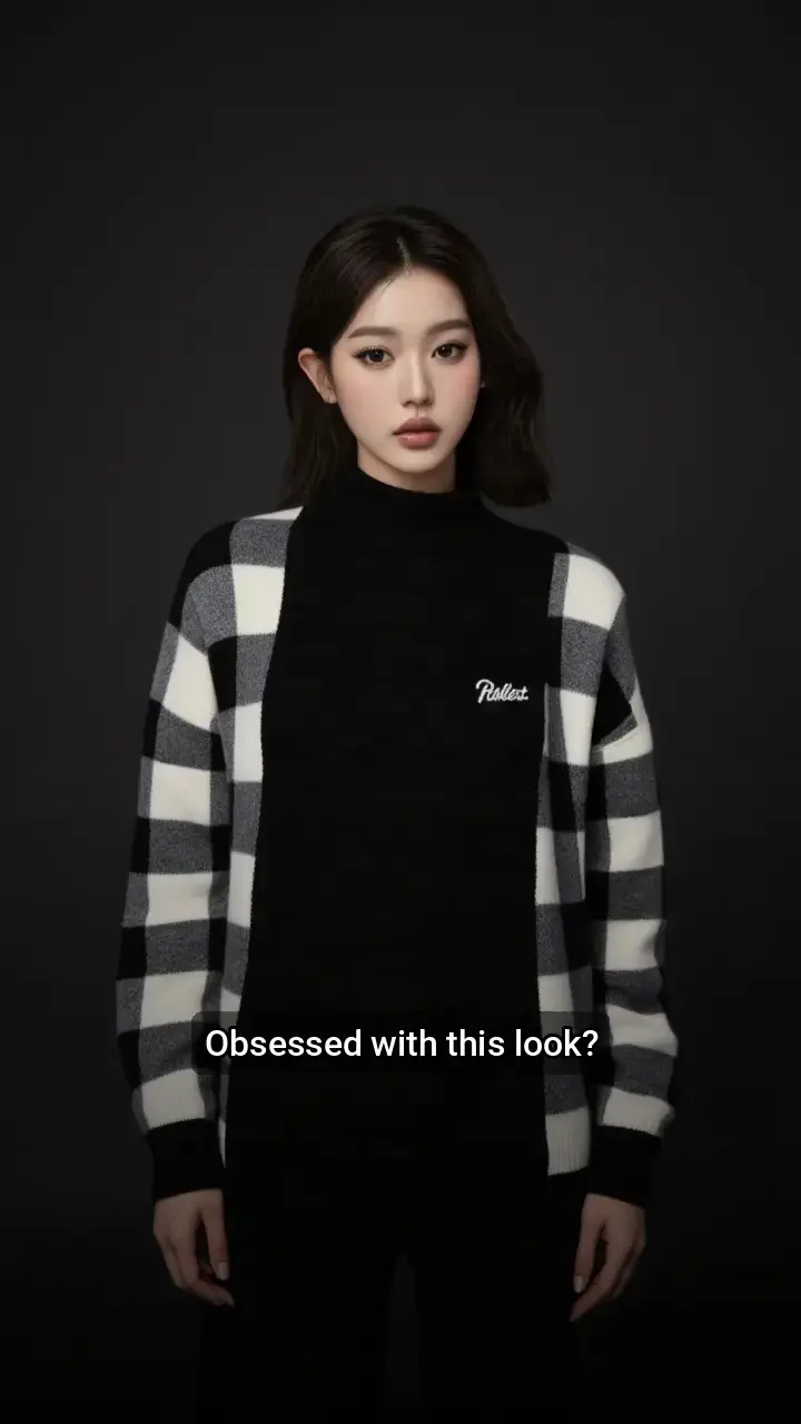 I'm crushing hard on this new sweater! 🖤🤍