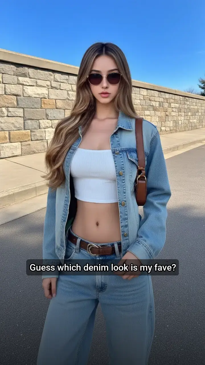 Obsessed with Denim! π Which Look is Better?