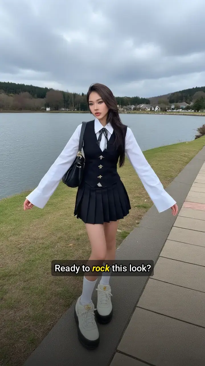Obsessed with this schoolgirl-inspired look! π