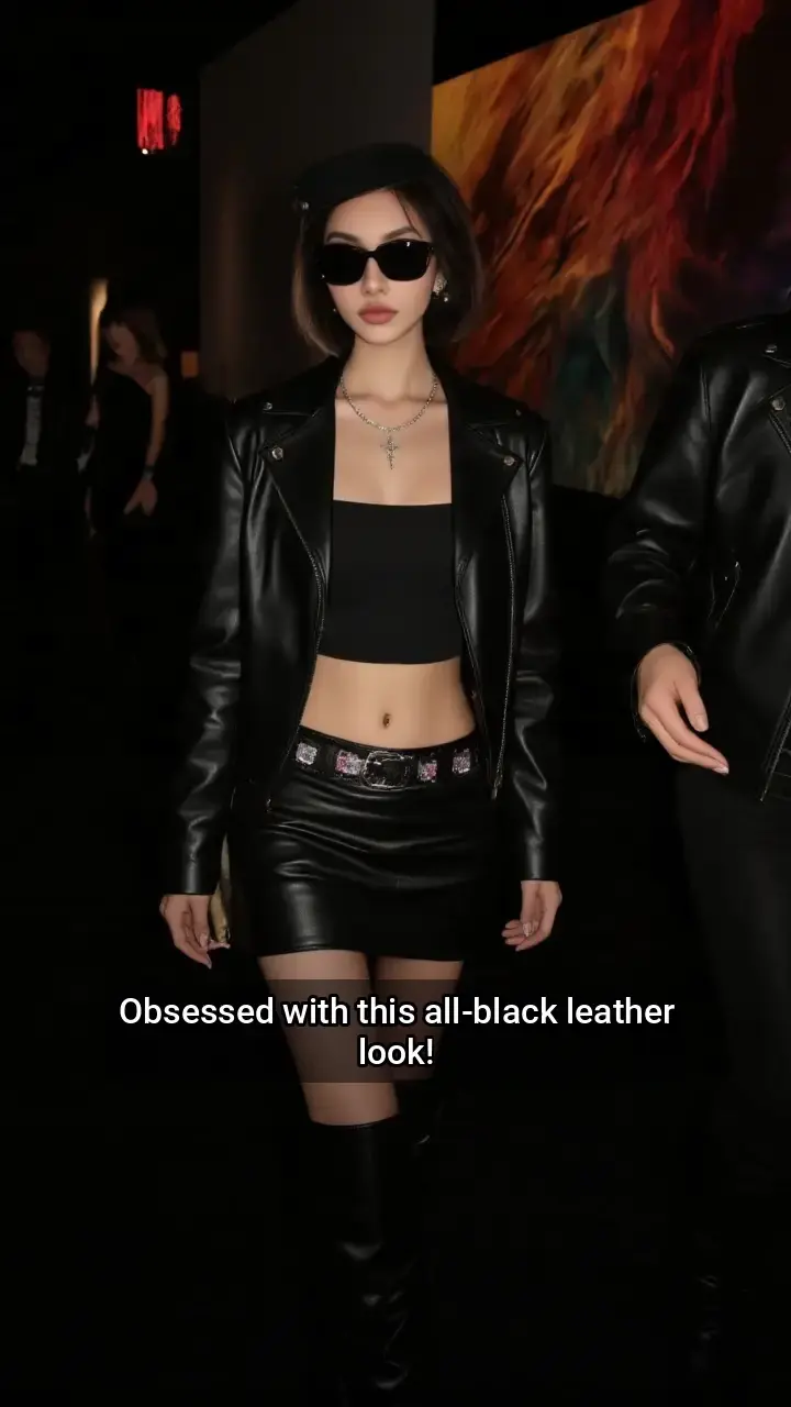 Slay the Day in All Black Leather π€