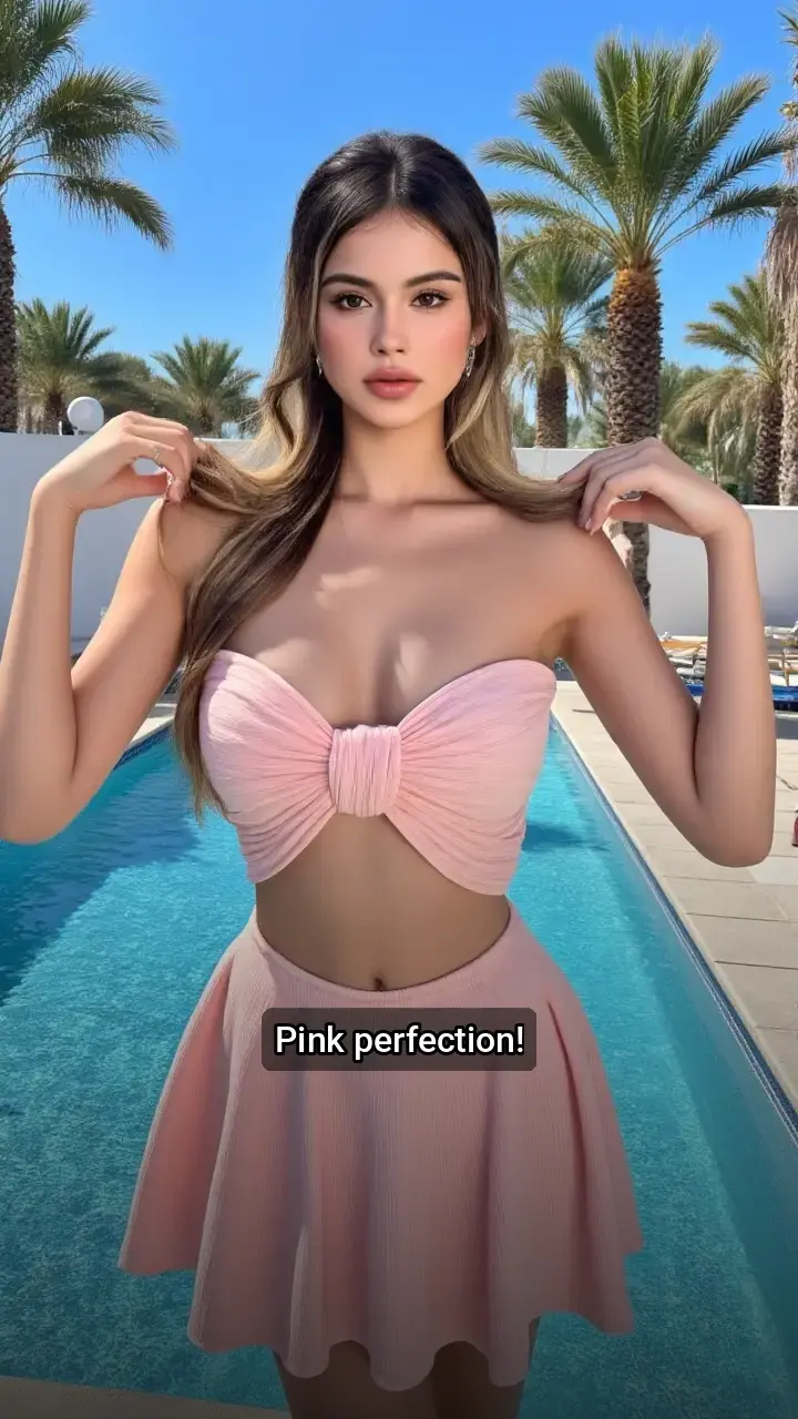 Obsessed with this pink swimsuit!π