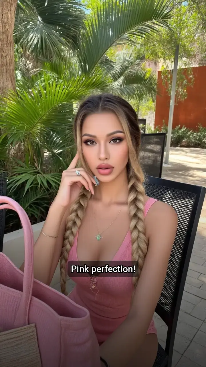 Love this pink look!π