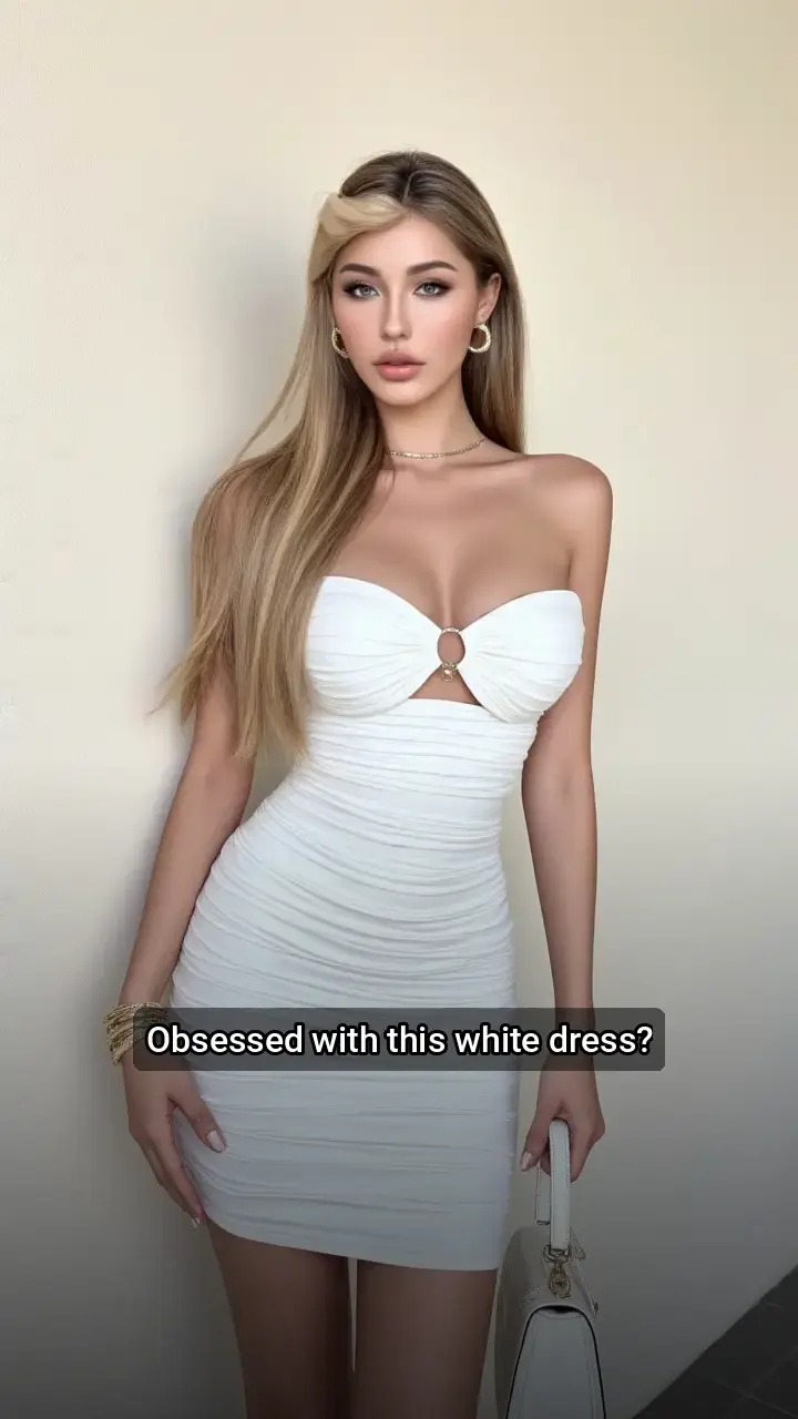 Slay the Day in This Stunning White Dress! 💖