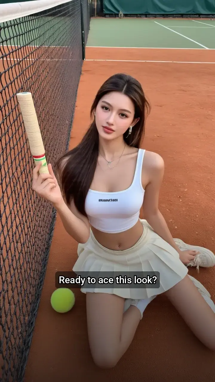 Obsessed with this Tennis Court Look! 🎾