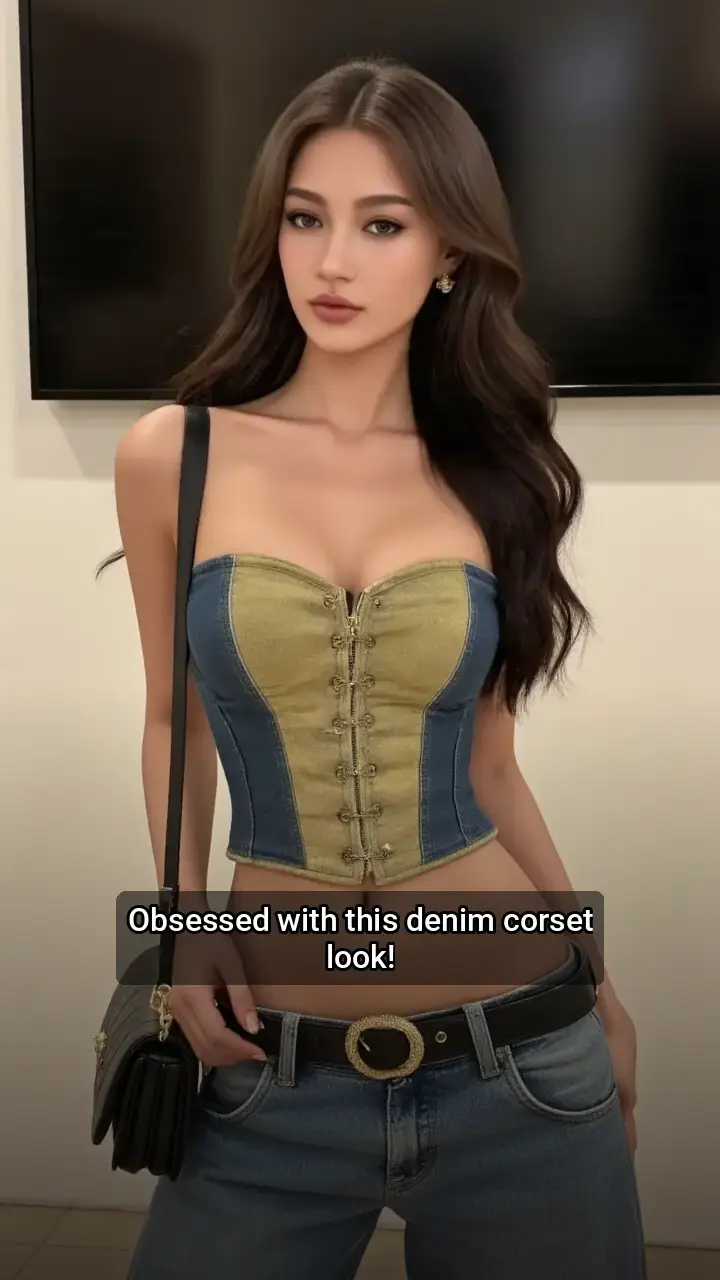 Slayyy in this Denim Corset! 🤩