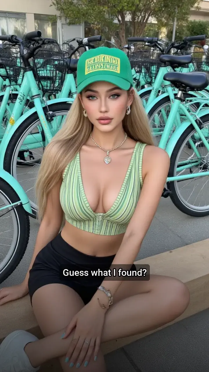 Obsessed with these mint green bikes! 🚲😍